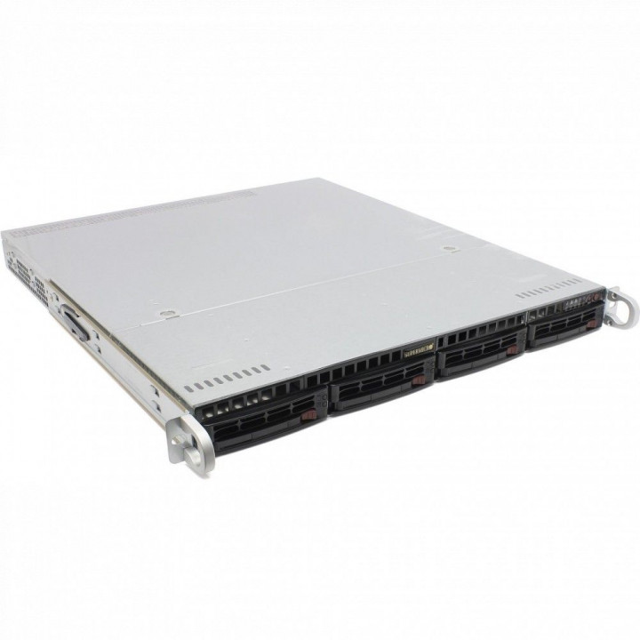 Серверная платформа Supermicro SYS-510P-WT (1U, 4xLFF, 2x10GbE, 600W)