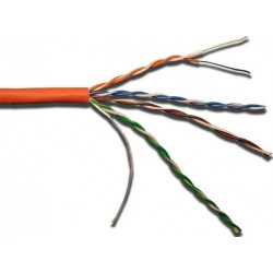 Кабель витая пара UTP кат.5e LANMASTER LAN-5EUTP-LSZH-OR