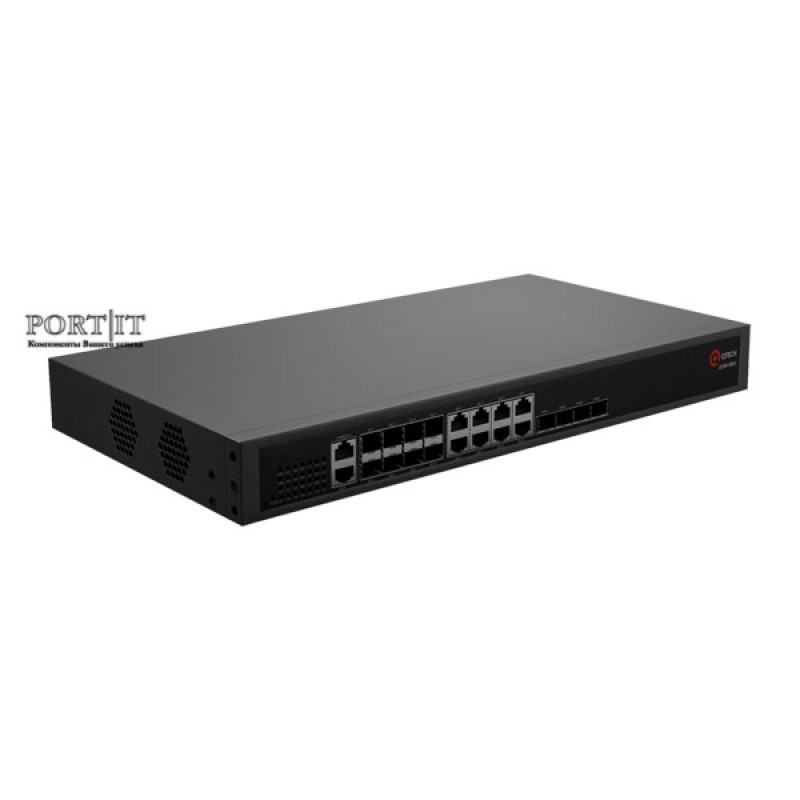 Управляемый коммутатор GEPON Qtech QSW-9001-04 (4xGEPON, 8xCombo, 2 слота БП)