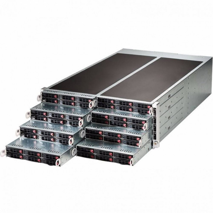 Серверная платформа Supermicro Superserver SYS-F618R2-RT+ (FatTwin 4U, 8-in-1, 4x1680W, 6x2.5"HDD)