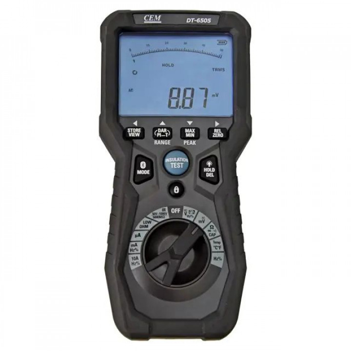 Мультиметр CEM DT-6505 (True RMS, мегаомметр 4 ГОм, микроомметр)