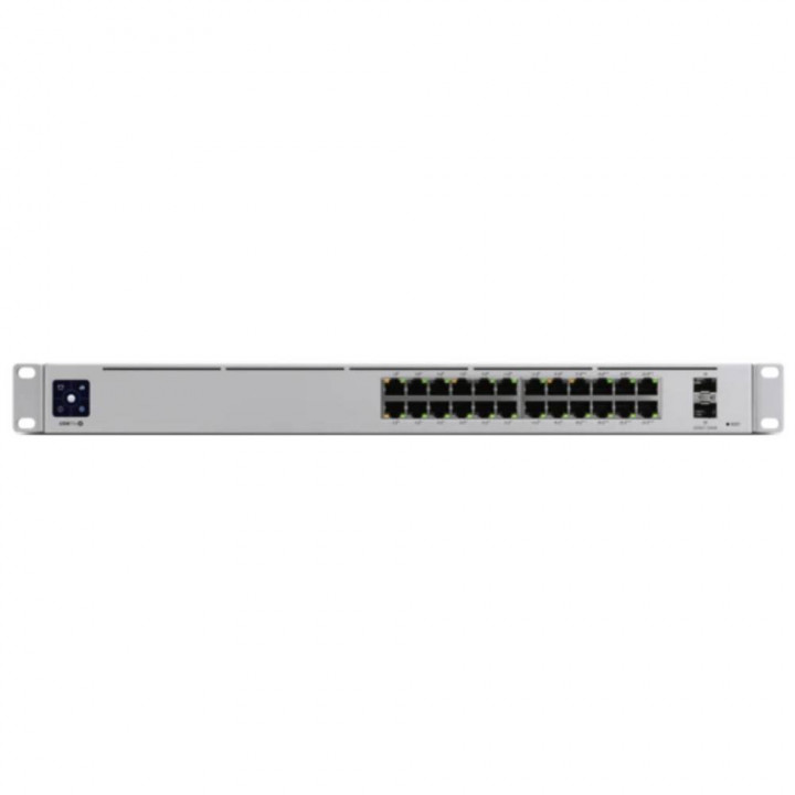 Коммутатор Ubiquiti USW-PRO-24-POE (24 порта, PoE++/PoE+, 400W)