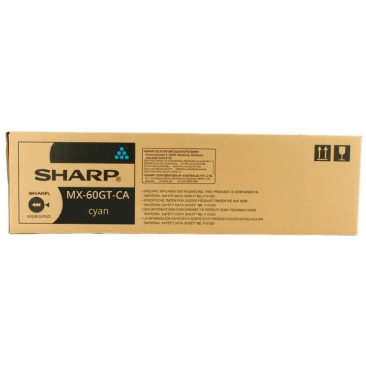 Картридж Sharp MX61GTCA (Cyan, тонер, 24К)