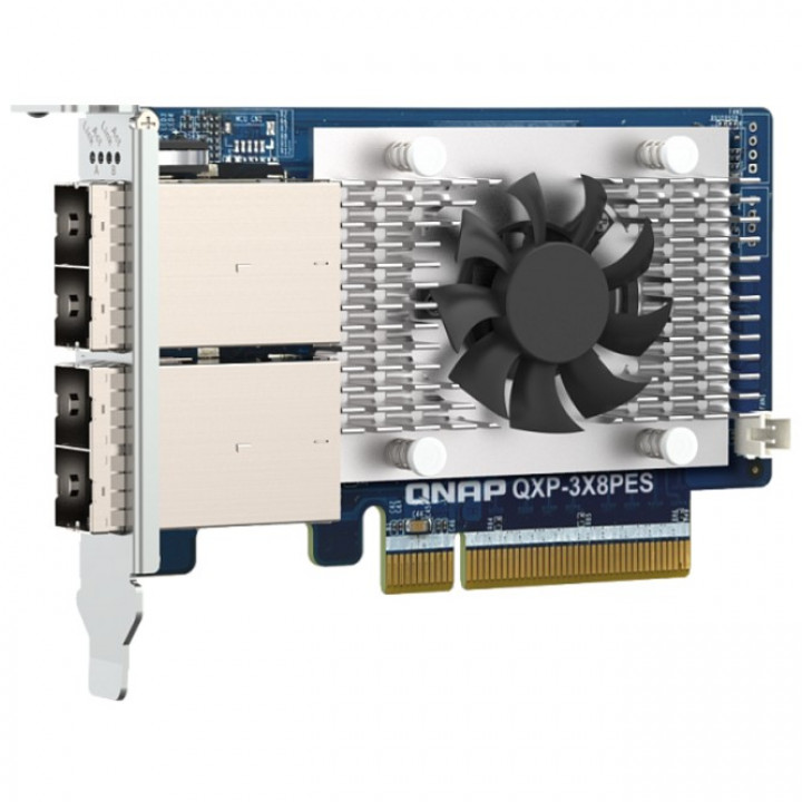 Сетевая карта QNAP QXP-3X8PES (PCIe Gen3 x8, 2xSFF8644)