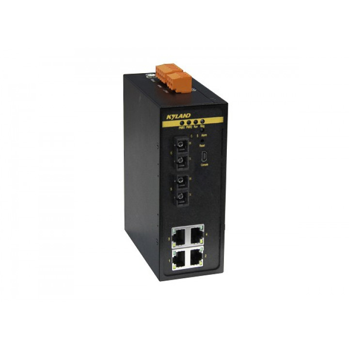 Промышленный коммутатор Kyland SICOM3000A-LITE-2S4T-SC80-L3-L3 (4xRJ45, 2x100FX SC 80км, 24В)