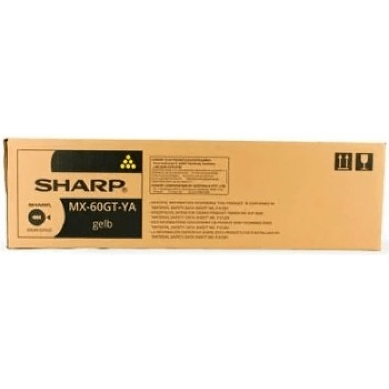 Картридж Sharp MX60GTYA/MX61GTYA Yellow