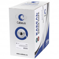 Кабель витая пара Cabeus UTP-4P-Cat.6-SOLID-LSZH-GY, 305м
