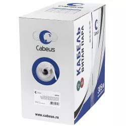 Кабель витая пара UTP Cat.6 Cabeus UTP-4P-Cat.6-SOLID-LSZH-GY