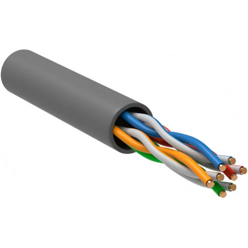 Кабель ITK UTP кат. 5e, серый, 305 м, BC1-C5e,04-121-305-TL-R-G