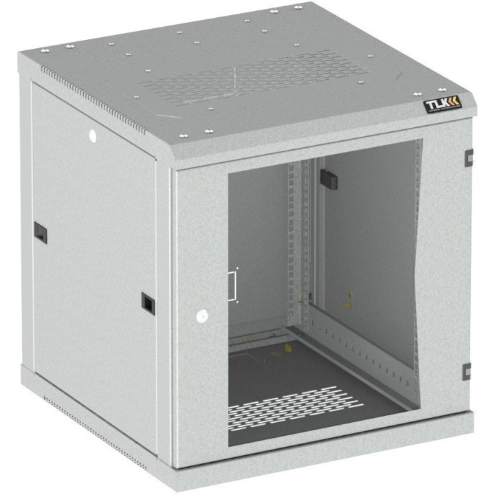 Шкаф TLK TWC-126045-R-G-GY (19", 12U, стеклянная дверь, Ш600хВ636хГ450 мм, серый) Шкаф TLK TWC-126045-R-G-GY (19", 12U, стеклянная дверь, Ш600хВ636хГ450 мм, серый)