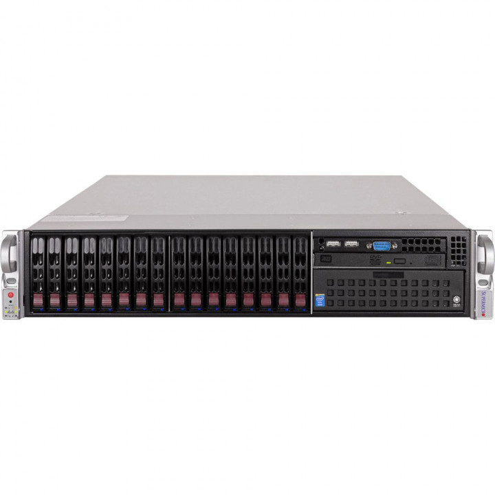 Серверная платформа Supermicro SYS-2029P-C1R (2U, 2xLGA3647, iC621, 16x2.5 HDD, 2x1200W)