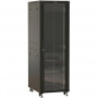 Шкаф Hyperline TTBR-3266-AS-RAL9004 (напольный 32U 600x600мм, стеклянная дверь, черный, 1610мм, 800кг, IP20)