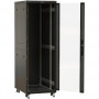 Шкаф Hyperline TTBR-3266-AS-RAL9004 (напольный 32U 600x600мм, стеклянная дверь, черный, 1610мм, 800кг, IP20)