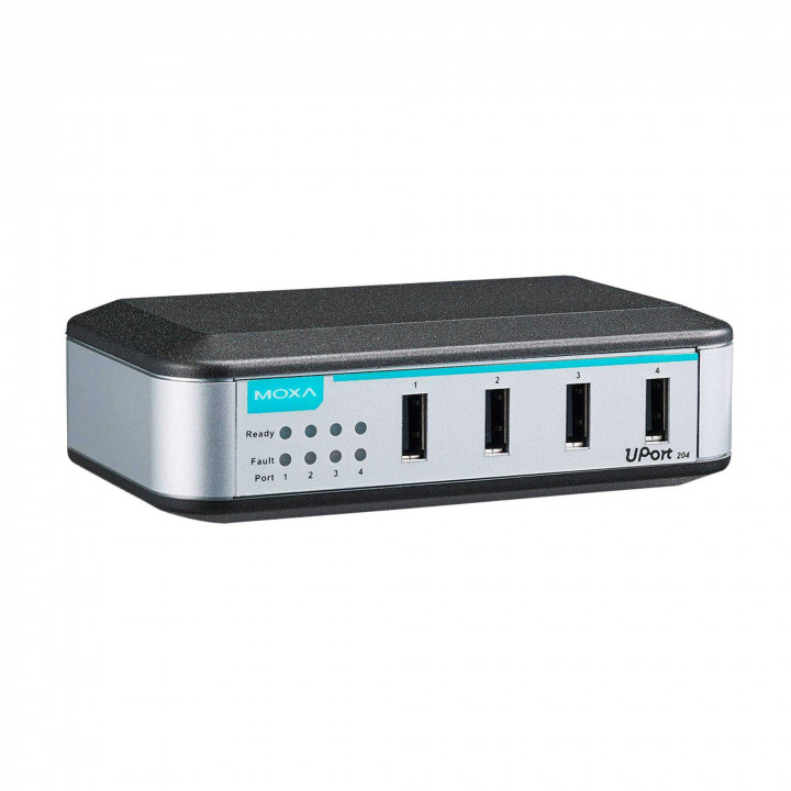 Промышленный USB-хаб MOXA UPort 204 (4-port entry-level USB hub, adapter included)