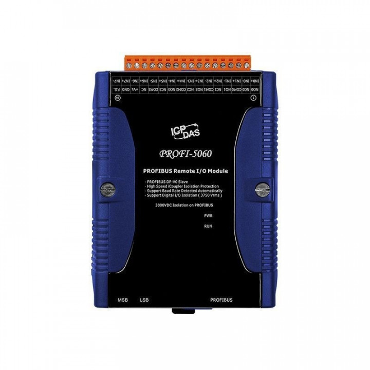 Модуль ICP DAS PROFI-5060 (8-канальный изолированный дискретный ввод и 4-канальный релейный вывод) Модуль ICP DAS PROFI-5060 (8-канальный изолированный дискретный ввод и 4-канальный релейный вывод)