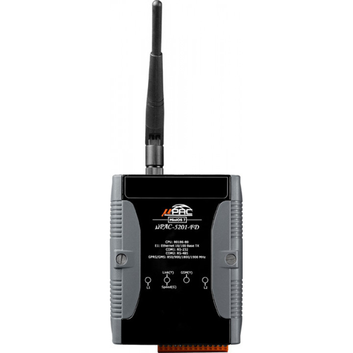 Контроллер ICP DAS uPAC-5201-FD CR (256 Мб NAND Flash, RS-232, RS-485, RJ-45, microSD, GSM/GPRS)