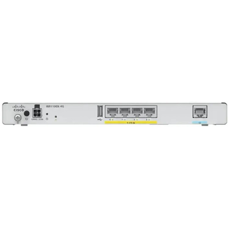 Маршрутизатор Cisco ISR1100-4G (ISR1100 Series, 4 Eth LAN/WAN Ports, 4G RAM)