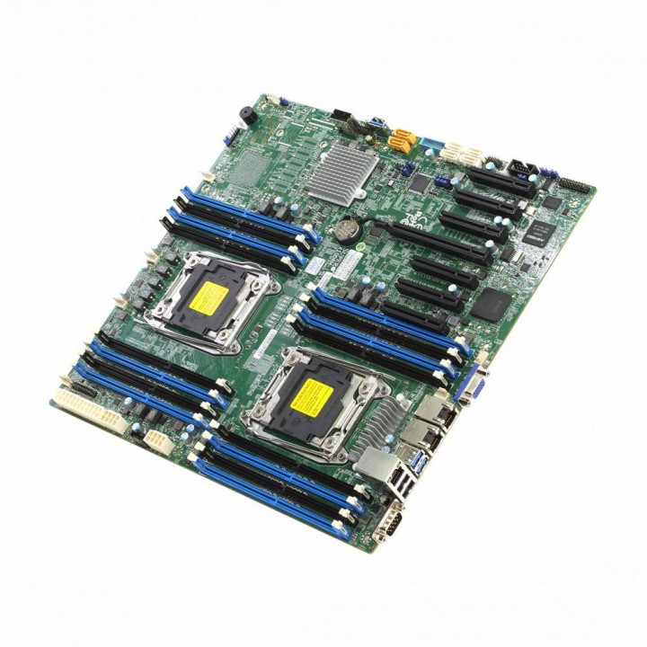 Серверная материнская плата Supermicro MBD-X10DRH-C-O (2xCPU, LGA 2011-3, 10xSATA3, SAS3, RAID)
