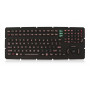 Промышленная клавиатура Key Technology K-TEK-M365-HP-KP-FN-BL-ML-EMC-OEM-US/RU-USB (встраиваемая, силиконовая, IP65, 122 клавиши, красная подсветка, USB, MIL-STD)