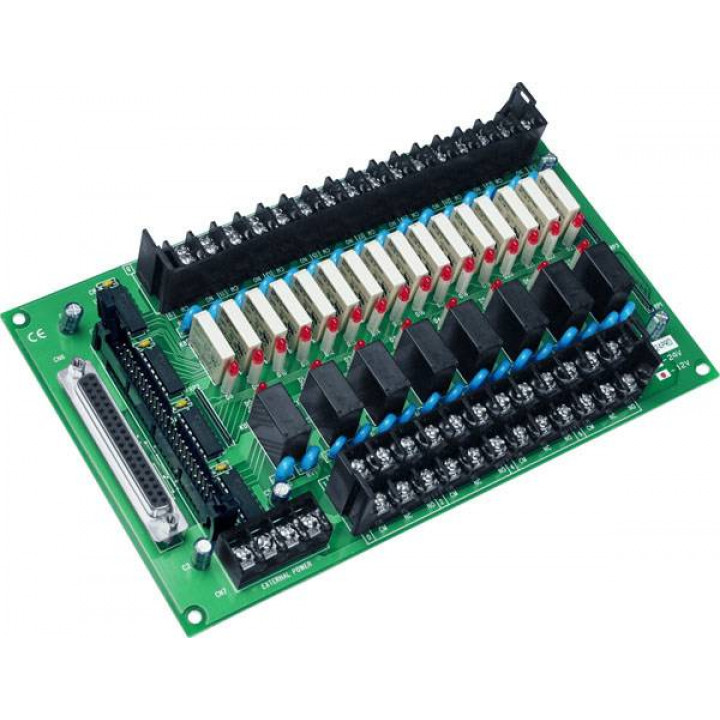 Плата силовых реле ICP DAS DB-24PRD/12 CR (24-канальная, 12 В, 8xForm C, 16xForm A)