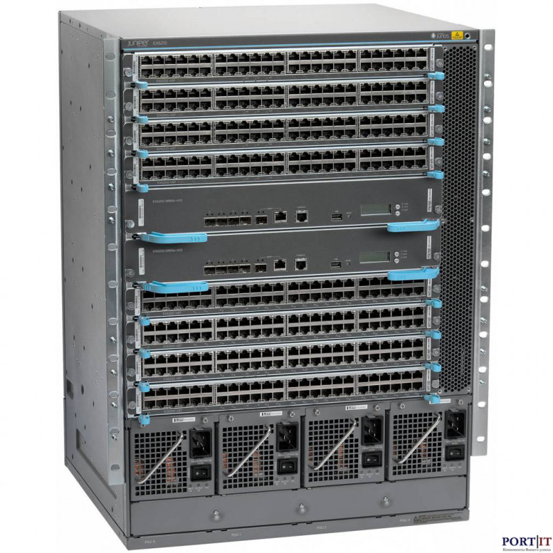 Коммутатор Juniper EX6210-S64-96T-A25 (96 портов 1GbE RJ45, 4x 10G SFP+, AC 2500W)