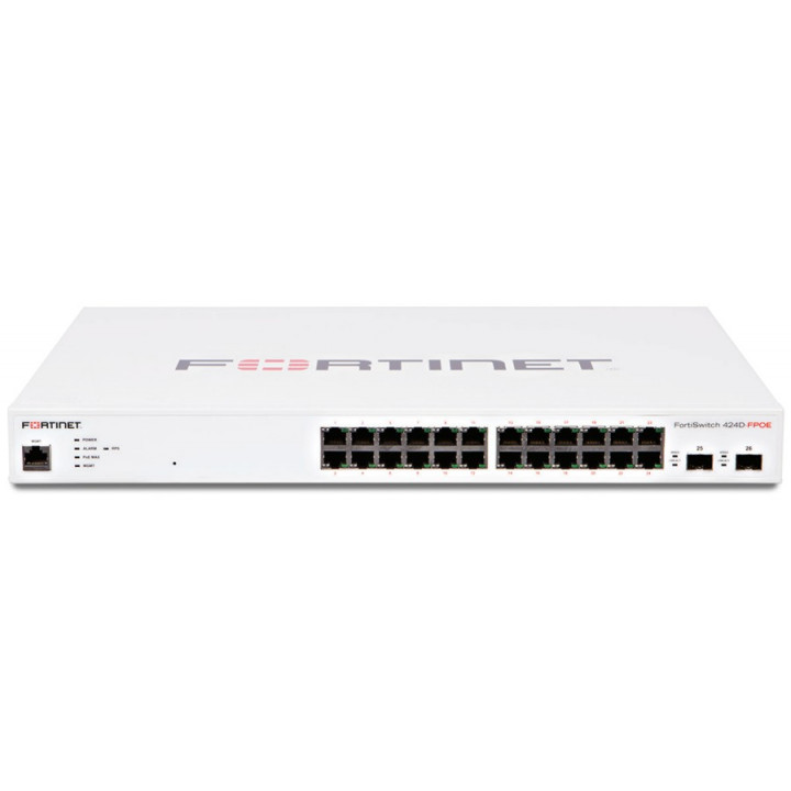 Коммутатор Fortinet FS-424D-FPOE (24 порта GE PoE+, 2x10GE SFP+) Коммутатор Fortinet FS-424D-FPOE (24 порта GE PoE+, 2x10GE SFP+)