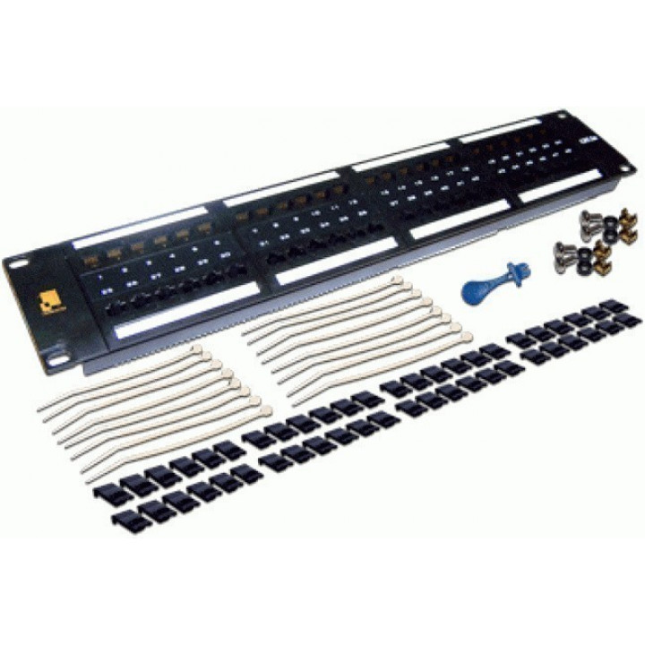 Патч-панель Lanmaster LAN-PPL48U6 (48 портов, UTP, Cat.6, 2U)