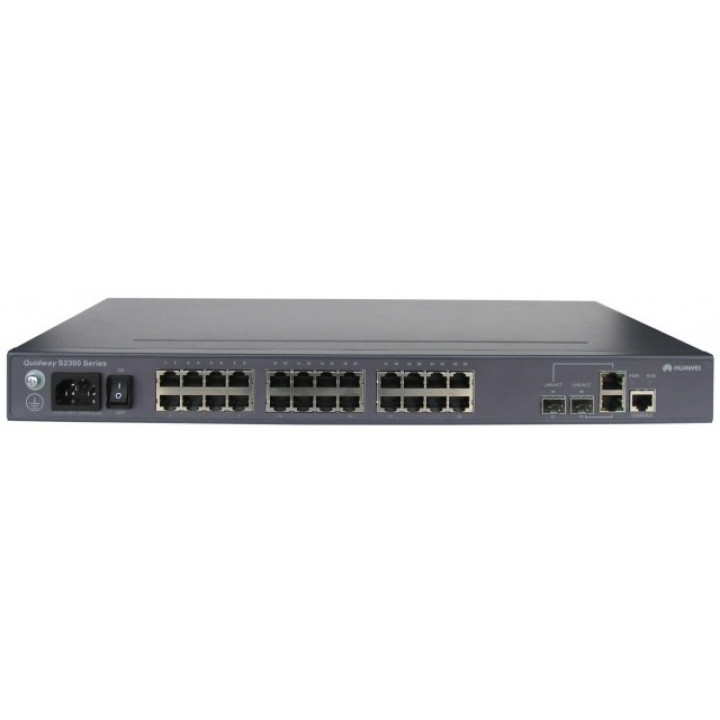Коммутатор Huawei LS-S3328TP-EI-24S-DC (24x100BASE-X, 2 Combo GE, 2 SFP GE, DC -48V) Коммутатор Huawei LS-S3328TP-EI-24S-DC (24x100BASE-X, 2 Combo GE, 2 SFP GE, DC -48V)