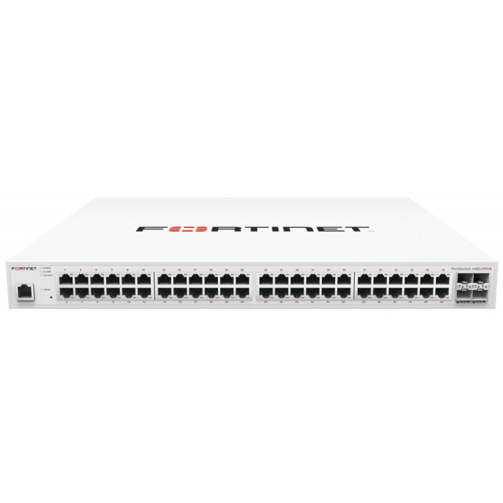 Коммутатор Fortinet FS-448D-FPOE (48x GE, 4x 10GE SFP+, PoE+ 740W) Коммутатор Fortinet FS-448D-FPOE (48x GE, 4x 10GE SFP+, PoE+ 740W)