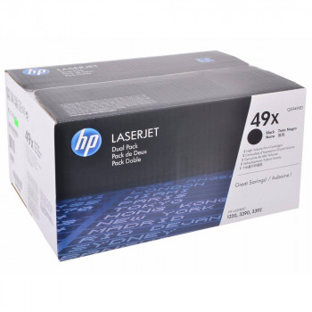 Тонер HP 49X набор, черные, двойная упаковка Q5949XD