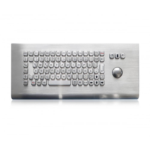 Антивандальная клавиатура Key Technology K-TEK-A361-MTB-FN-MDT-DWP-US/RU-USB (IP65, 86 клавиш, механический трекбол)