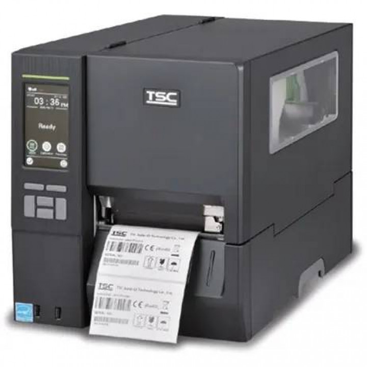 Принтер этикеток TSC MH641P-A001-0302 (термотрансфер 600dpi 114мм намотчик COM LAN USB)