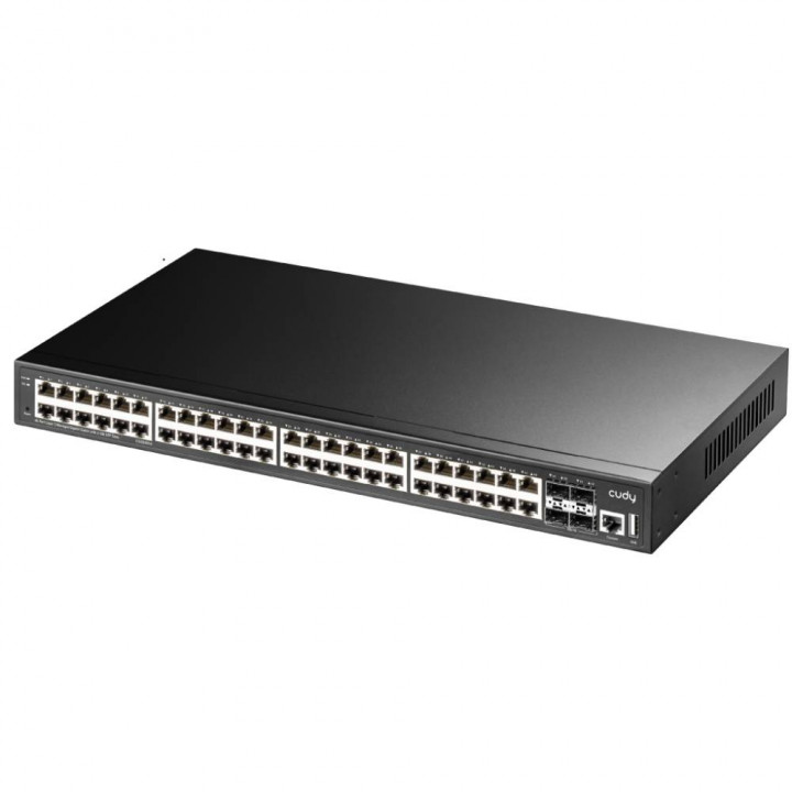 Коммутатор Cudy GS5048S4 (48 портов 1 Гбит/с, 4 SFP+, L3 управляемый) Коммутатор Cudy GS5048S4 (48 портов 1 Гбит/с, 4 SFP+, L3 управляемый)
