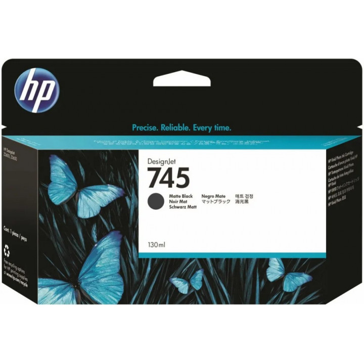 Картридж HP F9J99A (745 черный матовый для DesignJet 130ml)