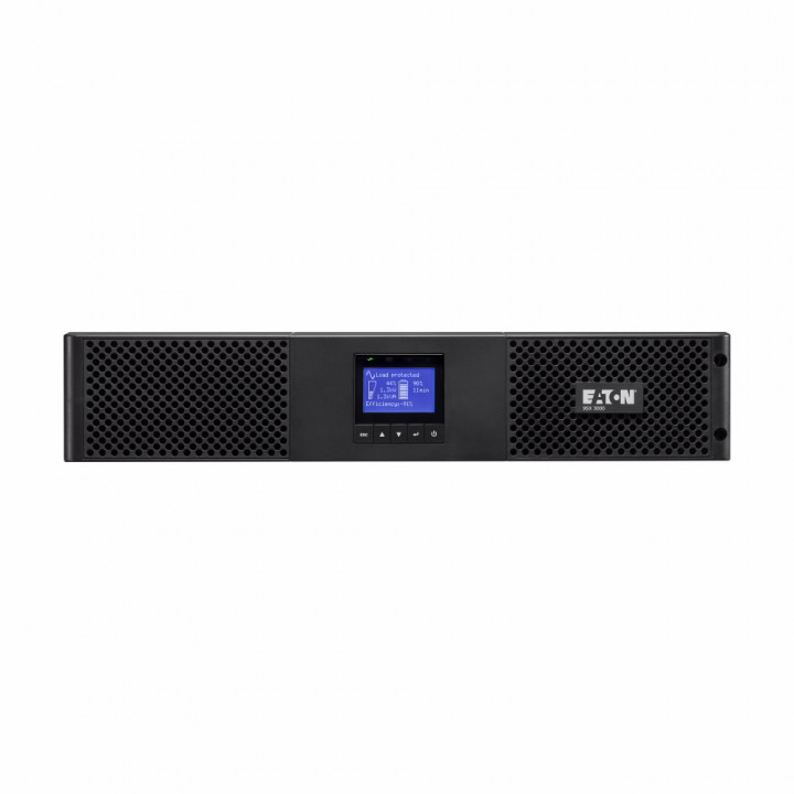 Источник бесперебойного питания Eaton 9SX3000IR (3000ВА, 2700Вт, онлайн, двойное преобразование, 8 розеток C13 + 1 C19, Rack 2U) Источник бесперебойного питания Eaton 9SX3000IR (3000ВА, 2700Вт, онлайн, двойное преобразование, 8 розеток C13 + 1 C19, Rack 2U)