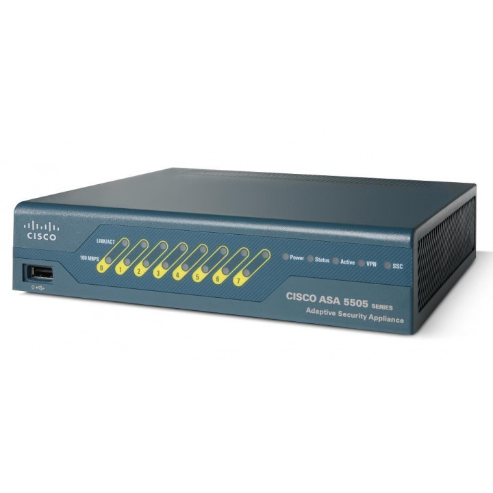 Межсетевой экран Cisco ASA5505-50-BUN-K9 (8 портов, 50 пользователей, 3DES/AES) Межсетевой экран Cisco ASA5505-50-BUN-K9 (8 портов, 50 пользователей, 3DES/AES)