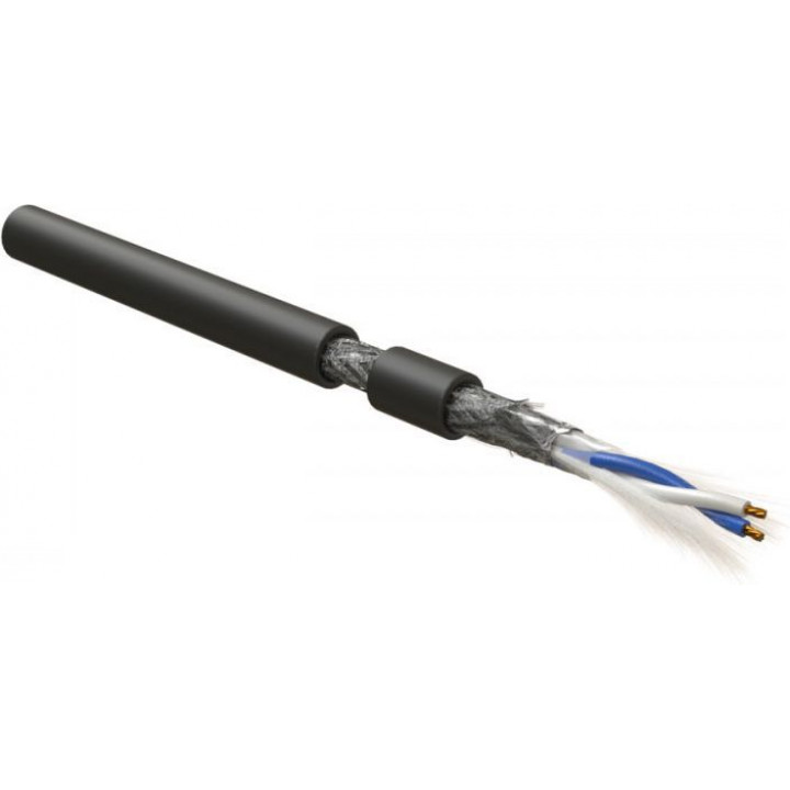 Кабель интерфейса Hyperline RS-SF-1x2x24/7-PVC-BK-500 (RS-485, SF/UTP, 1 пара, 500 м, черный) Кабель интерфейса Hyperline RS-SF-1x2x24/7-PVC-BK-500 (RS-485, SF/UTP, 1 пара, 500 м, черный)