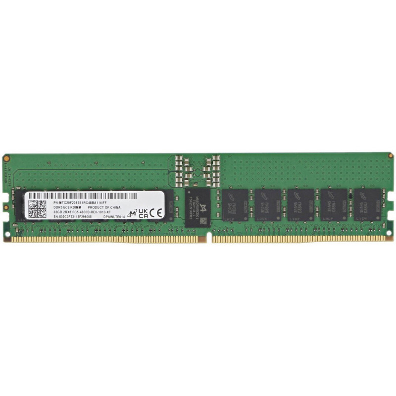 Оперативная память 32GB DDR5 4800MHz Micron (MTC20F2085S1RC48BA1)