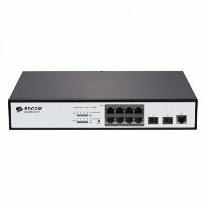Коммутатор BDCOM S2510-P (8 GE PoE, 2 SFP, 150W) Коммутатор BDCOM S2510-P (8 GE PoE, 2 SFP, 150W)