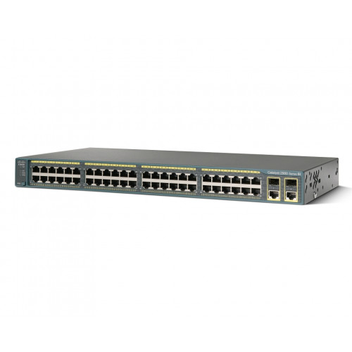 Коммутатор Cisco WS-C2960+48TC-S (48 портов 10/100/1000, 2 SFP, PoE, QoS)