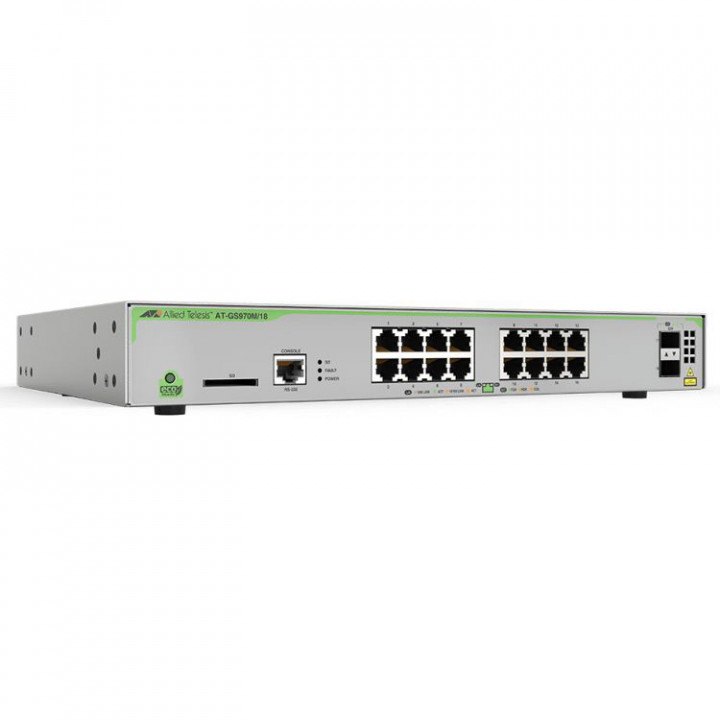 Коммутатор Allied Telesis AT-GS970M/18-50 (16x10/100/1000T, 2xSFP аплинк) Коммутатор Allied Telesis AT-GS970M/18-50 (16x10/100/1000T, 2xSFP аплинк)