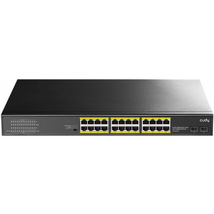 Коммутатор Cudy GS1028PS2 (L2, 24x1Гбит/с, 2SFP, 24PoE+ 300W) Коммутатор Cudy GS1028PS2 (L2, 24x1Гбит/с, 2SFP, 24PoE+ 300W)
