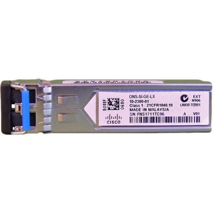 Модуль SFP Cisco ONS-SI-GE-LX (1000BASE-LX Gigabit Ethernet, 1310nm, SM, I-TEMP)