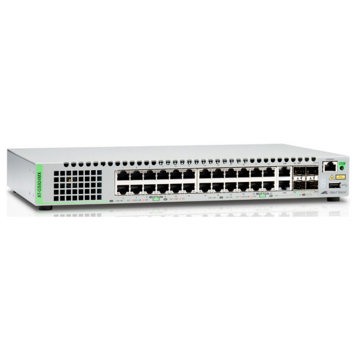 Коммутатор Allied Telesis AT-GS924MX-50 (24xGE, 2xSFP+, managed) Коммутатор Allied Telesis AT-GS924MX-50 (24xGE, 2xSFP+, managed)