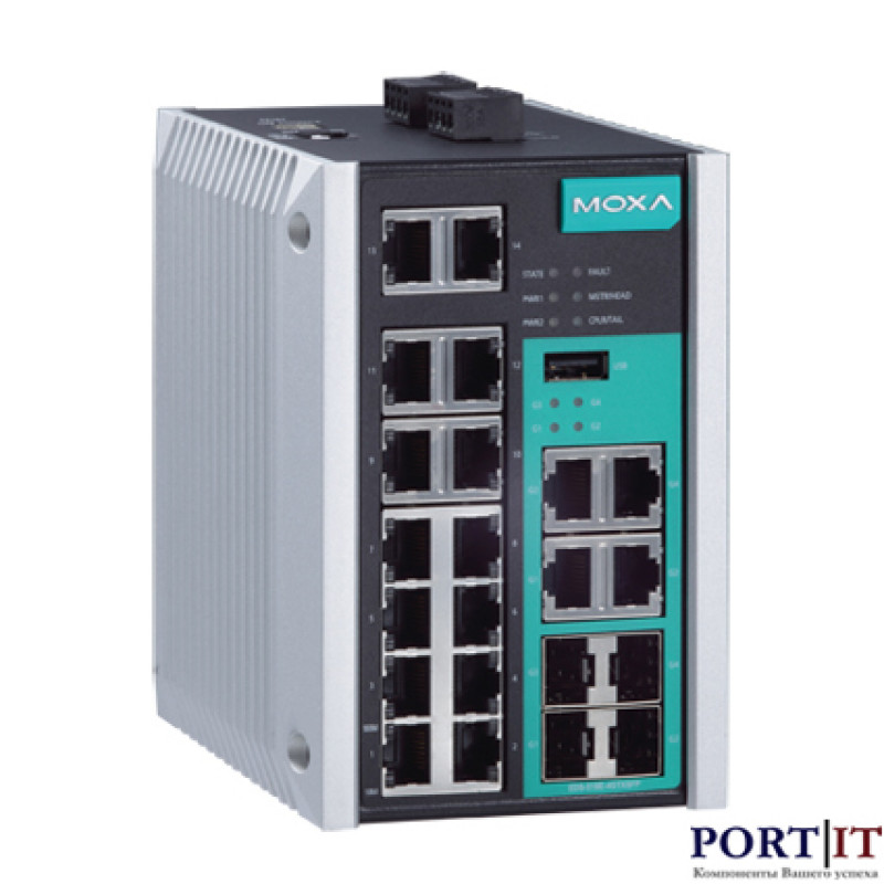 Управляемый коммутатор MOXA EDS-518E-4GTXSFP-T