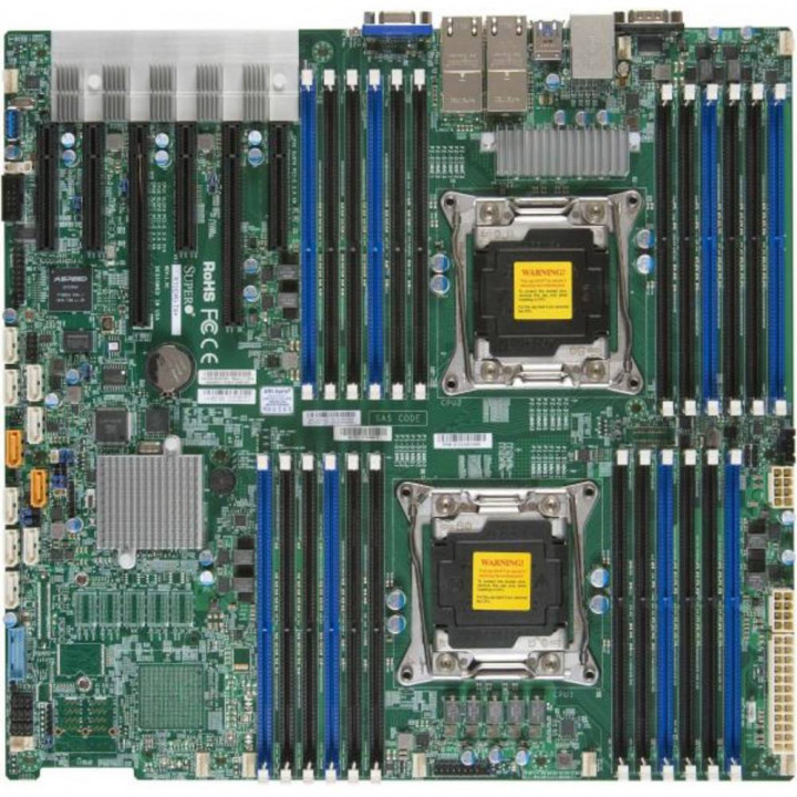 Серверная материнская плата Supermicro MBD-X10DRC-T4+-O (EE-ATX, LGA 2011, 24xDDR4, 8xSAS3)