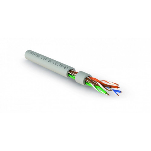 Кабель Hyperline UUTP4-C5E-S24-IN-LSLTX-GY-305