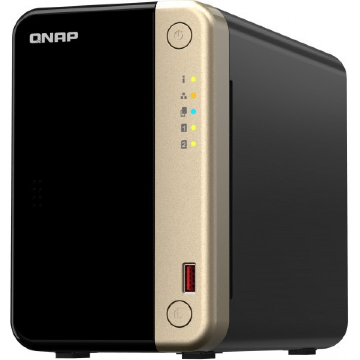 Сетевой RAID-накопитель QNAP TS-264-8G (2 отсека HDD, 2x2.5GbE, 8 ГБ)