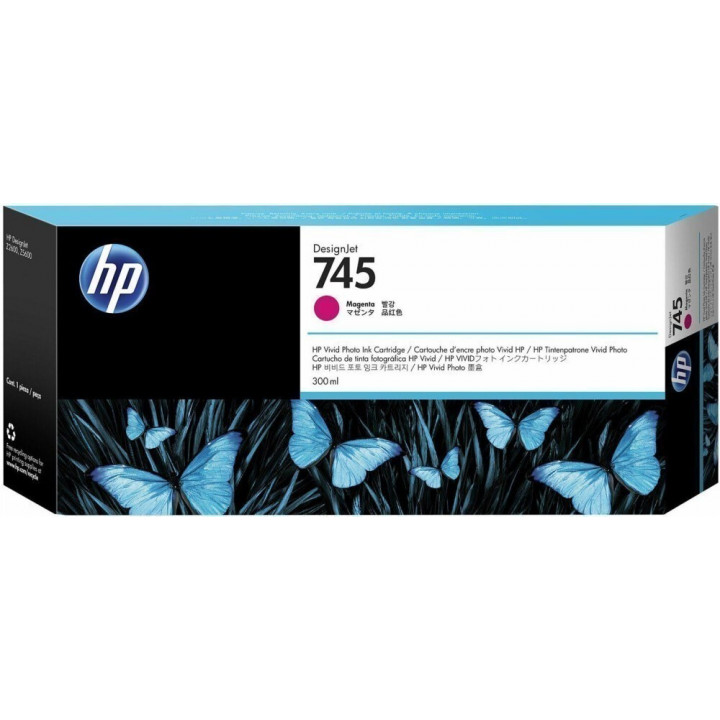 Картридж HP F9K01A (пурпурный, для DesignJet, 300ml)