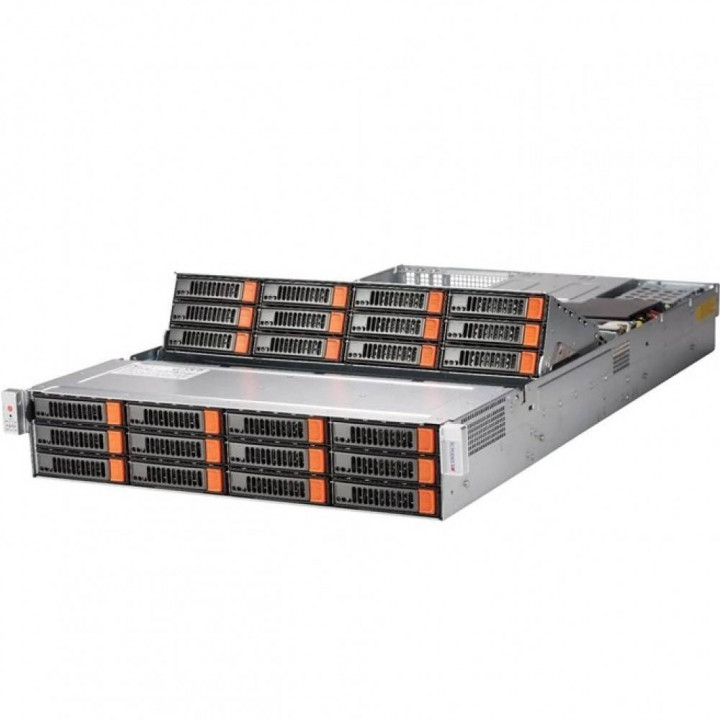 Серверная платформа Supermicro SSG-6029P-E1CR24L (2U, 2x LGA3647, 24x DDR4, 24x 3.5", Broadcom 3008)